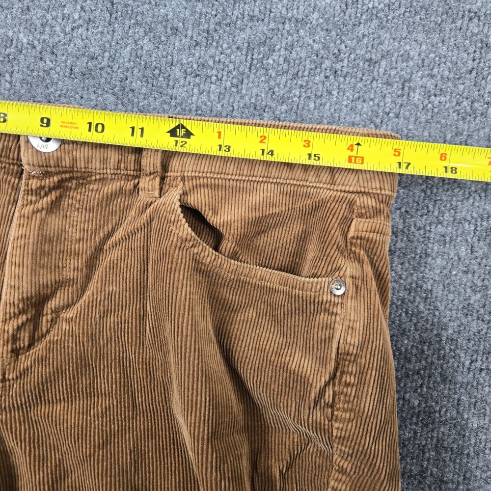 J. Jill Corduroy Pants Women 12 Petite Brown  Wide Leg Trousers - Picture 7 of 11